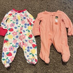 Colorful Floral and Striped Kids One Pieces